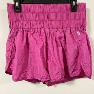FP Movement by Free People Metallic Pink The Way Home Hight Waisted Shorts